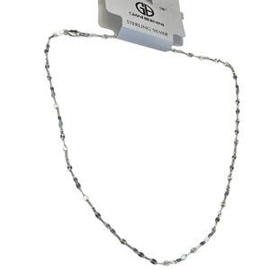Giani Bernini Sterling Silver Necklace 16" Disco Link Italy Womens 925 Chain New